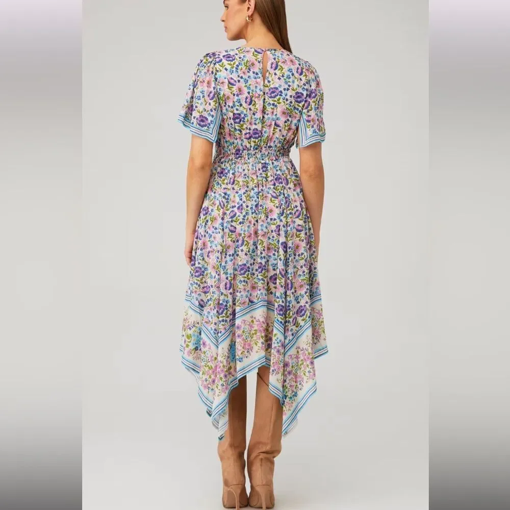 Spell & The Gypsy Women's Impala Lily Handkerchief Boho Midi Dress Size Small - Picture 6 of 13